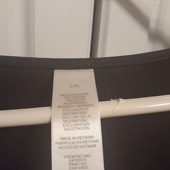 Black Faux Wrap Dress - Picture 4 of 6